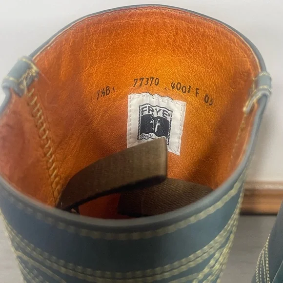 Rarest Vintage Frye Blue Campus Boots - Picture 7 of 13